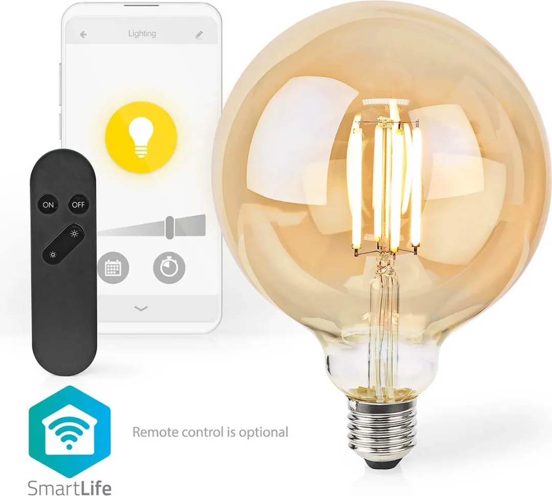 Nedis SmartLife LED Filamentlamp E27 806lm - Goudkleurig