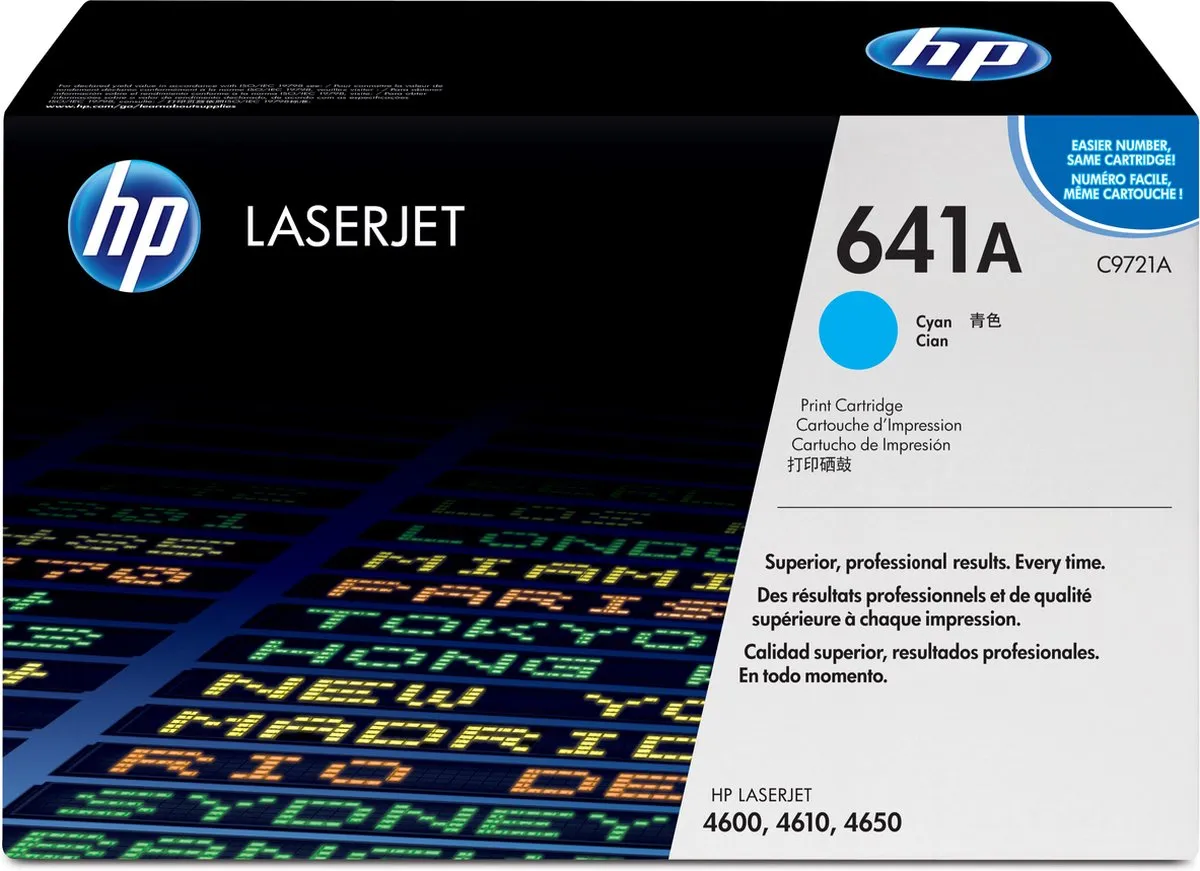HP 641A Tonercartridge Cyaan - 8000 Pagina's