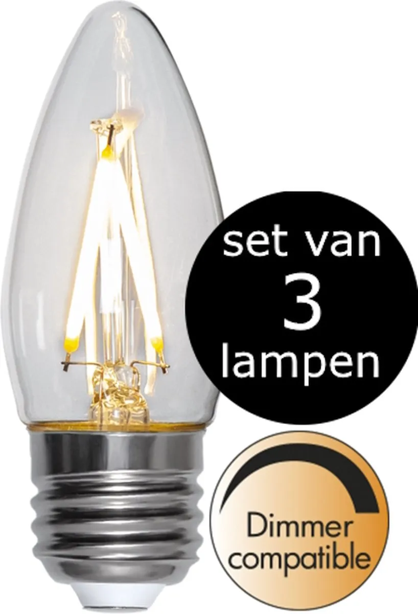 Star Trading Kaarslamp 3-Pack