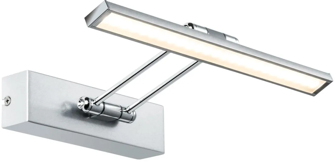 Paulmann Galeria LED Schilderijlamp Beam 2700K 450lm - Nikkel geborsteld, Chroom