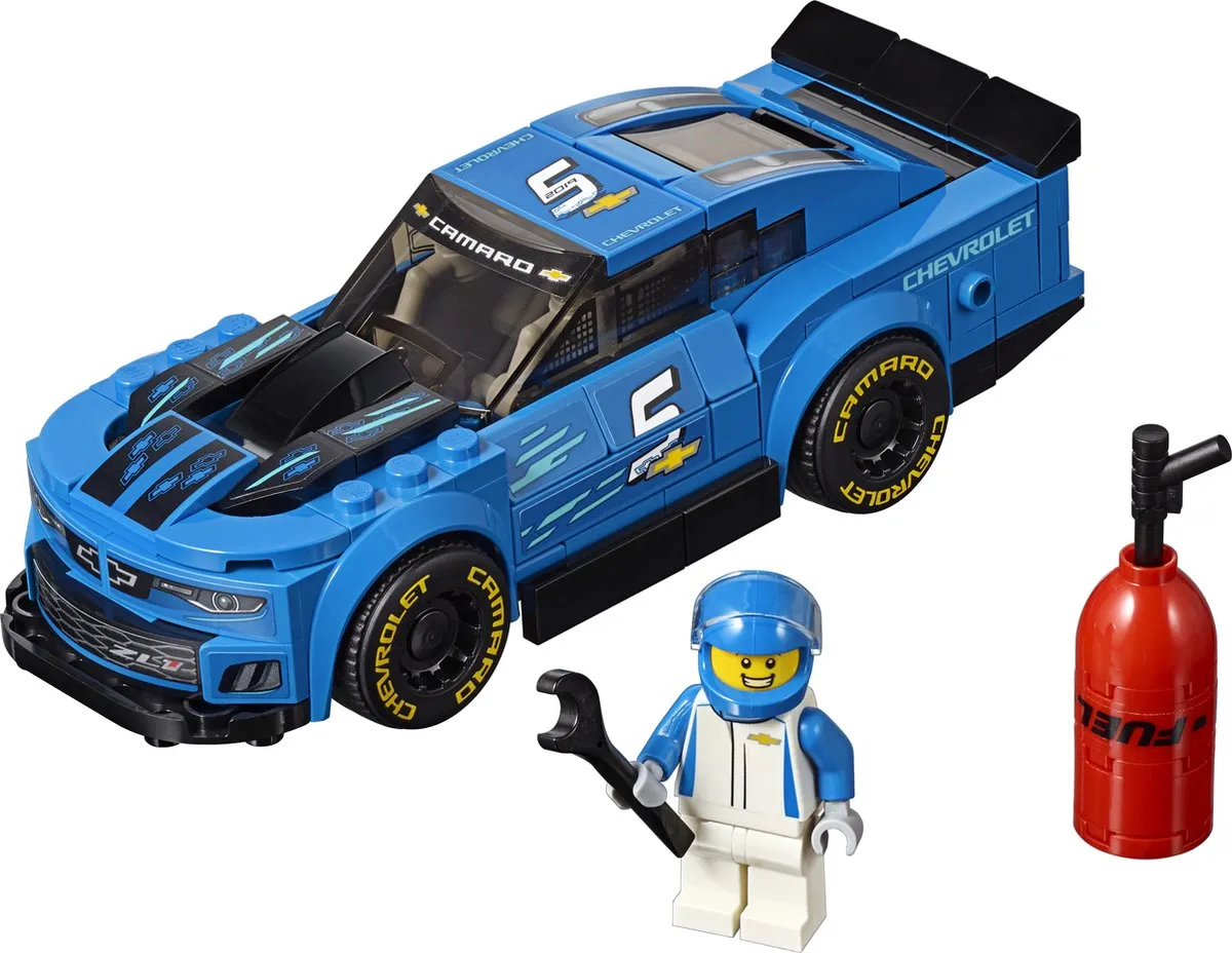 LEGO Speed Champions Chevrolet Camaro ZL1 75891 - 198 Stukken - Blauw - afbeelding 6 van 6