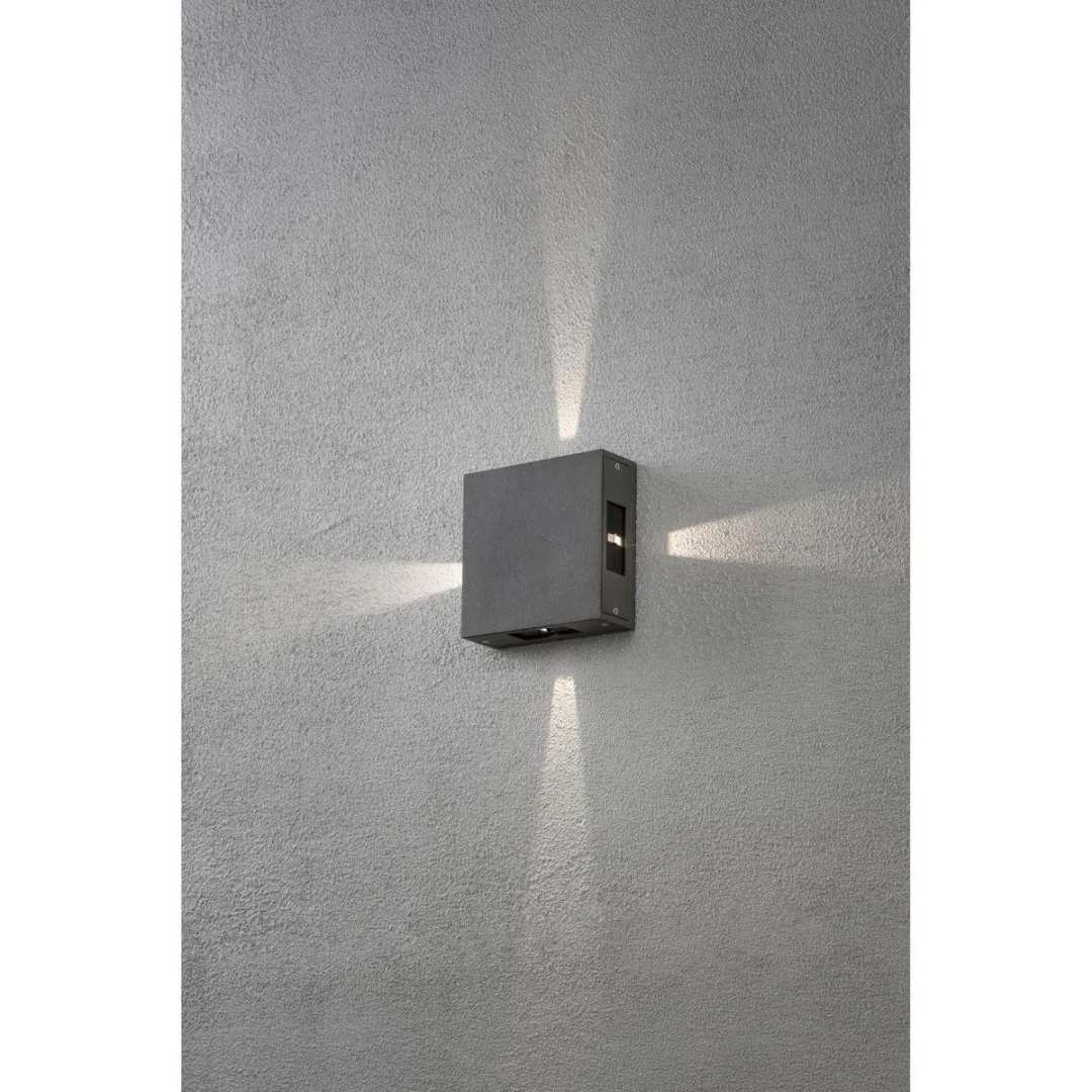 Konstsmide Cremona Spotlamp Buiten 4-lichts LED 3000K - Antraciet