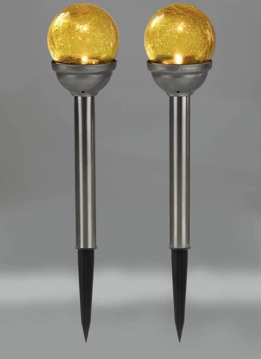 Star Trading Solar LED Grondspies 2 Stuks