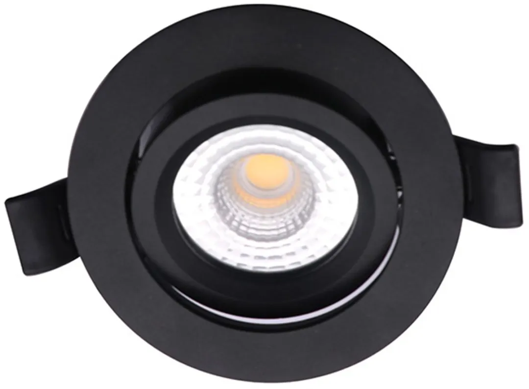 Lybardo Lage Inbouwspots 3-pack 5W Dimbaar - Zwart