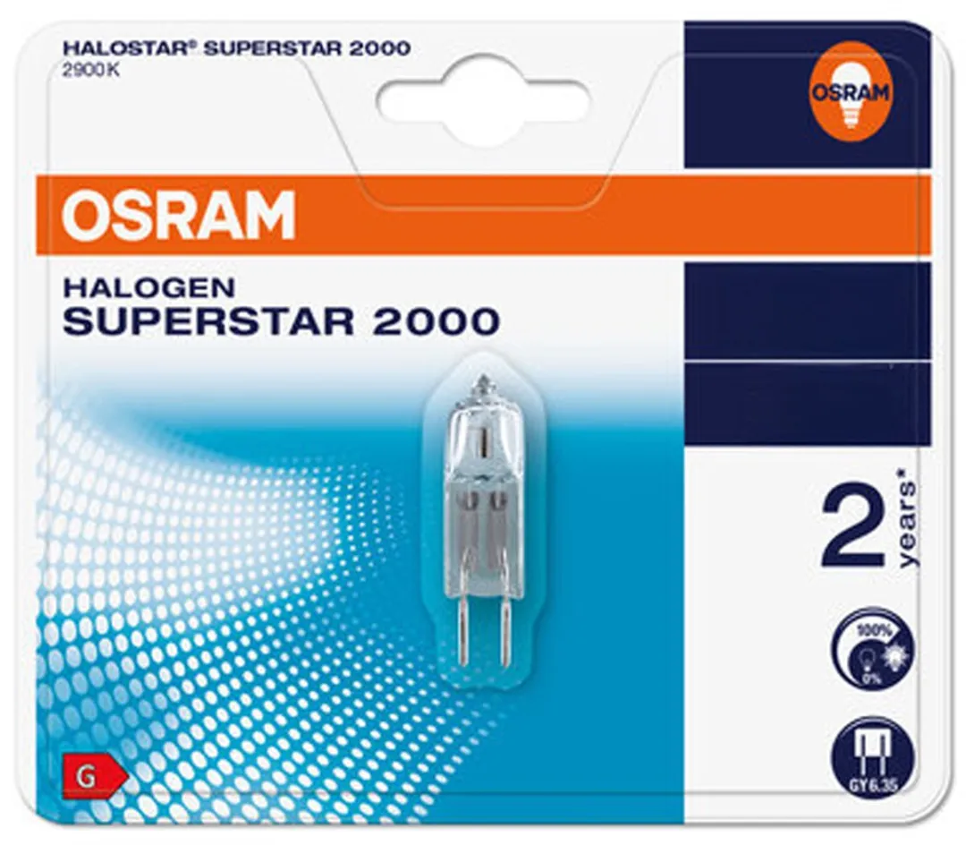 Osram GY6.35 Halogeenlamp 12V 35W - 10 Stuks