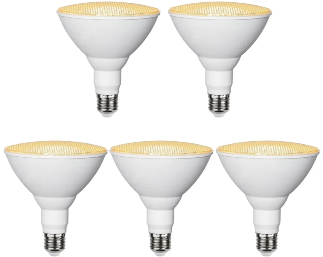 Star Trading Reflectorlamp E27 16W - 5 Stuks - Goudkleurig