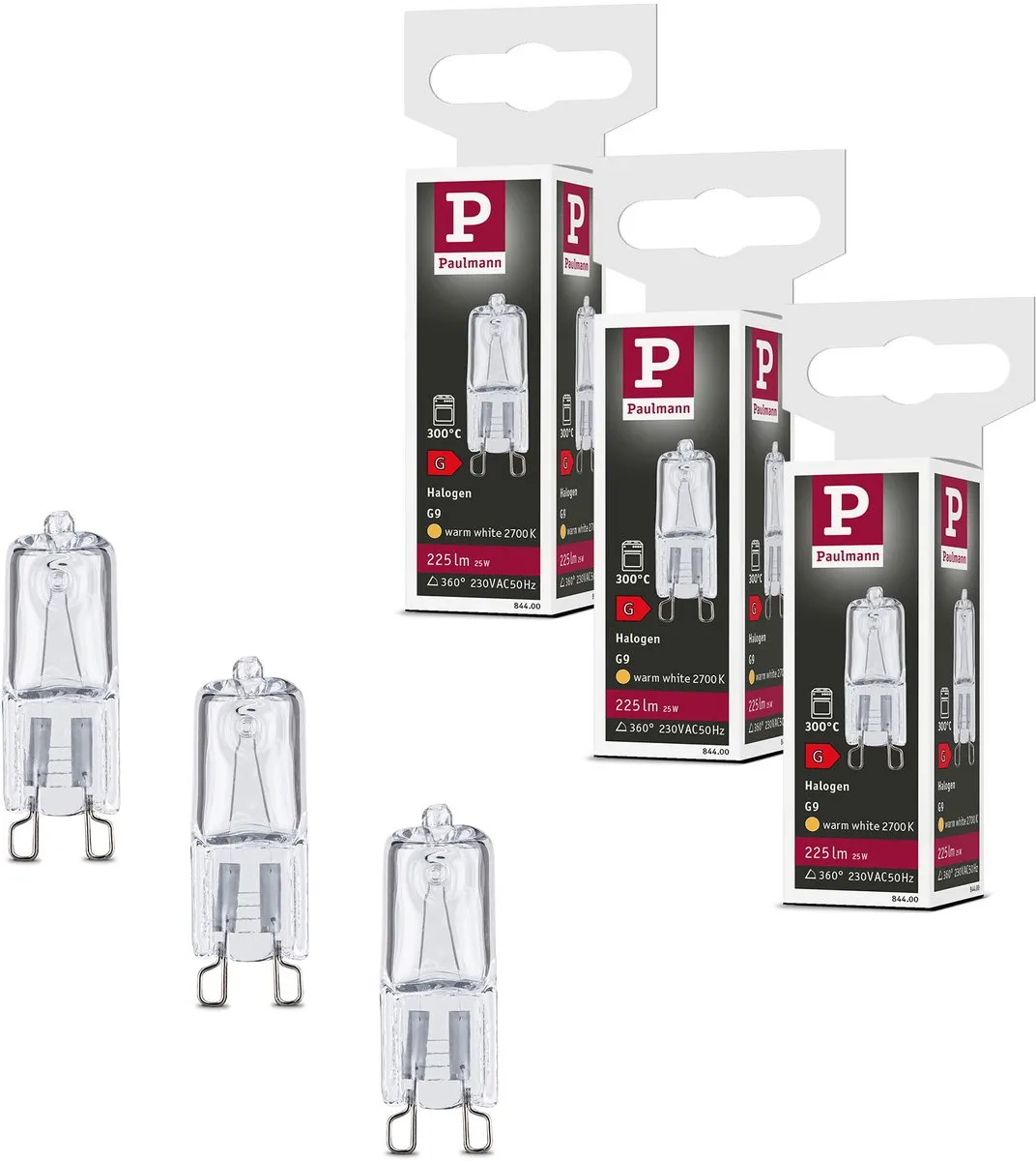 Paulmann Halogeen Set G9 Ovenlampen 25W 3x225lm