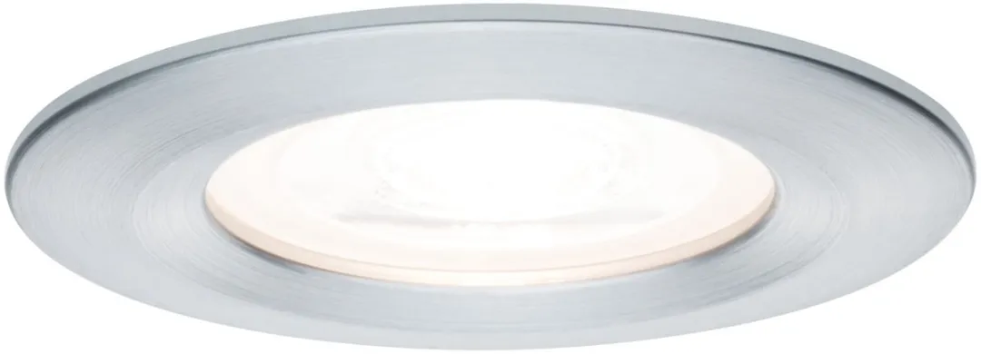 Paulmann LED-inbouwlamp Nova IP44 GU10 6,5W 460lm 2700K - Alu gedraaid