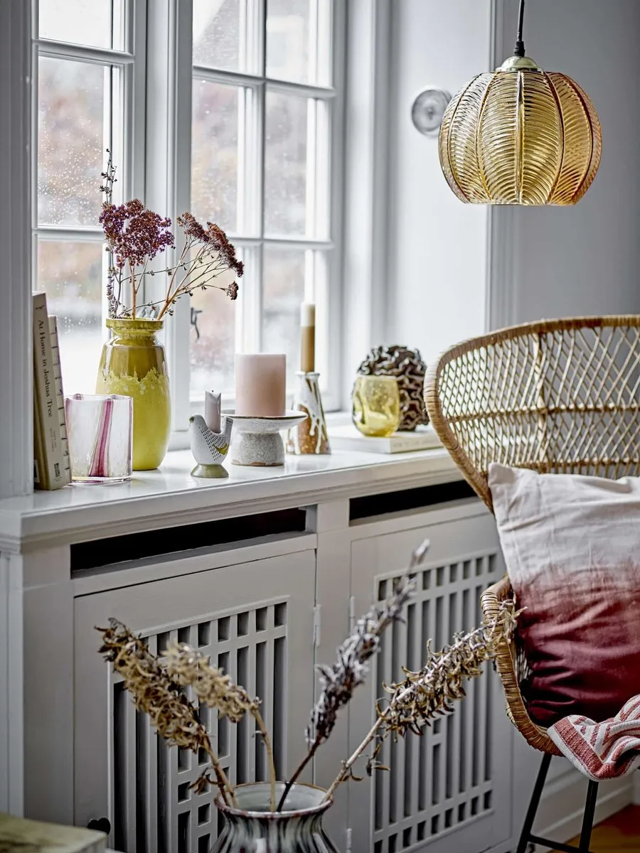 Bloomingville Hanglamp Adar Glas - Grijs