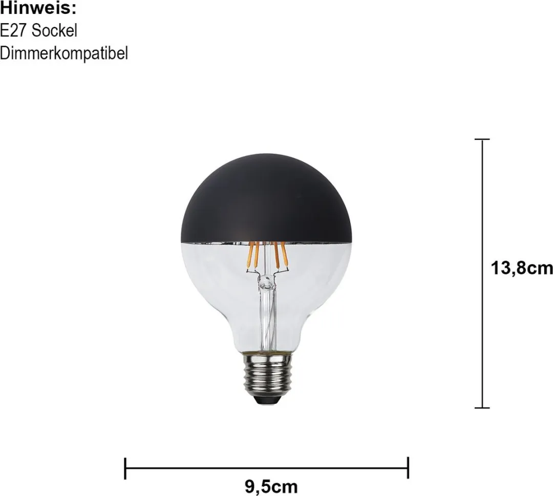 Star Trading G95 Globelamp E27 2.8W - Extra Warm Wit