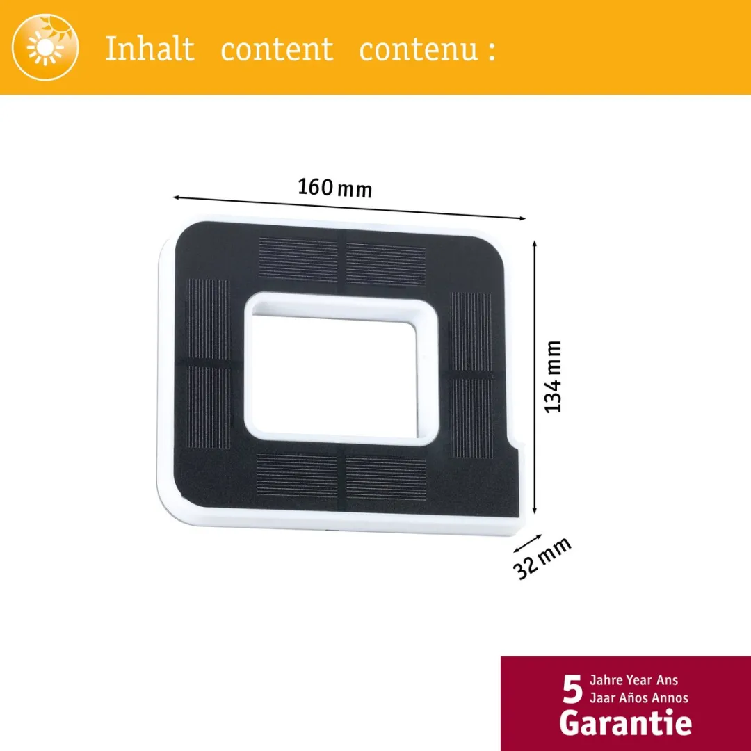 Paulmann Solar LED Huisnummerverlichting Letter A - 3000K 6lm - Zwart