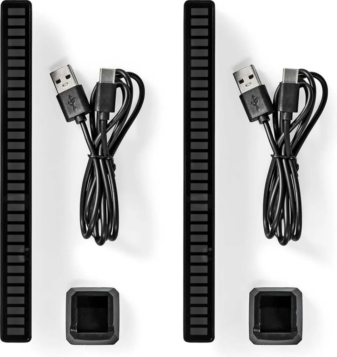 Nedis Game Verlichting RGB - 2 Stuks - Zwart