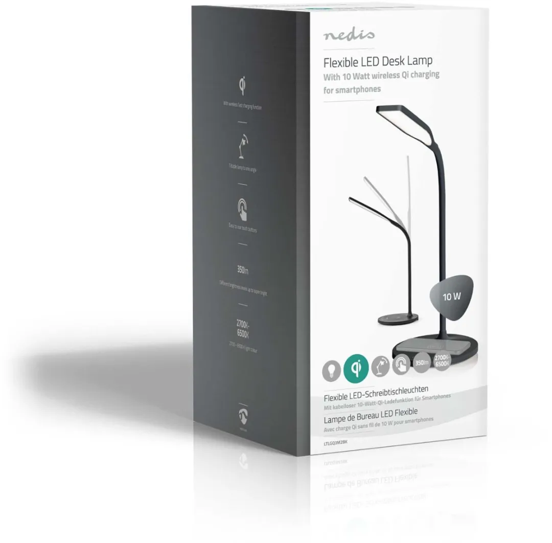 Nedis Bureaulamp met Draadloze Oplader