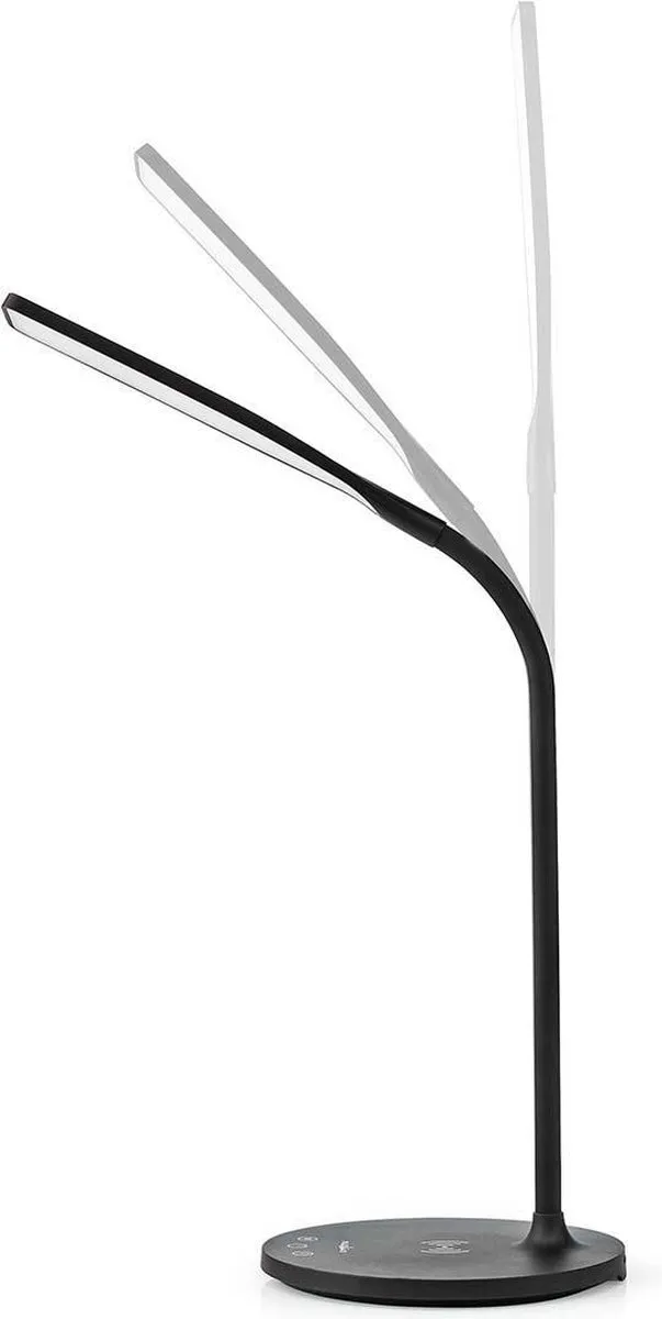 Nedis Bureaulamp met Draadloze Oplader - Zwart