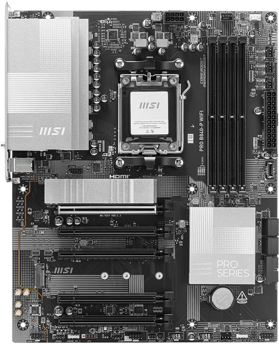 MSI PRO B840-P WIFI AM5 Moederbord - ATX - Wi-Fi 7