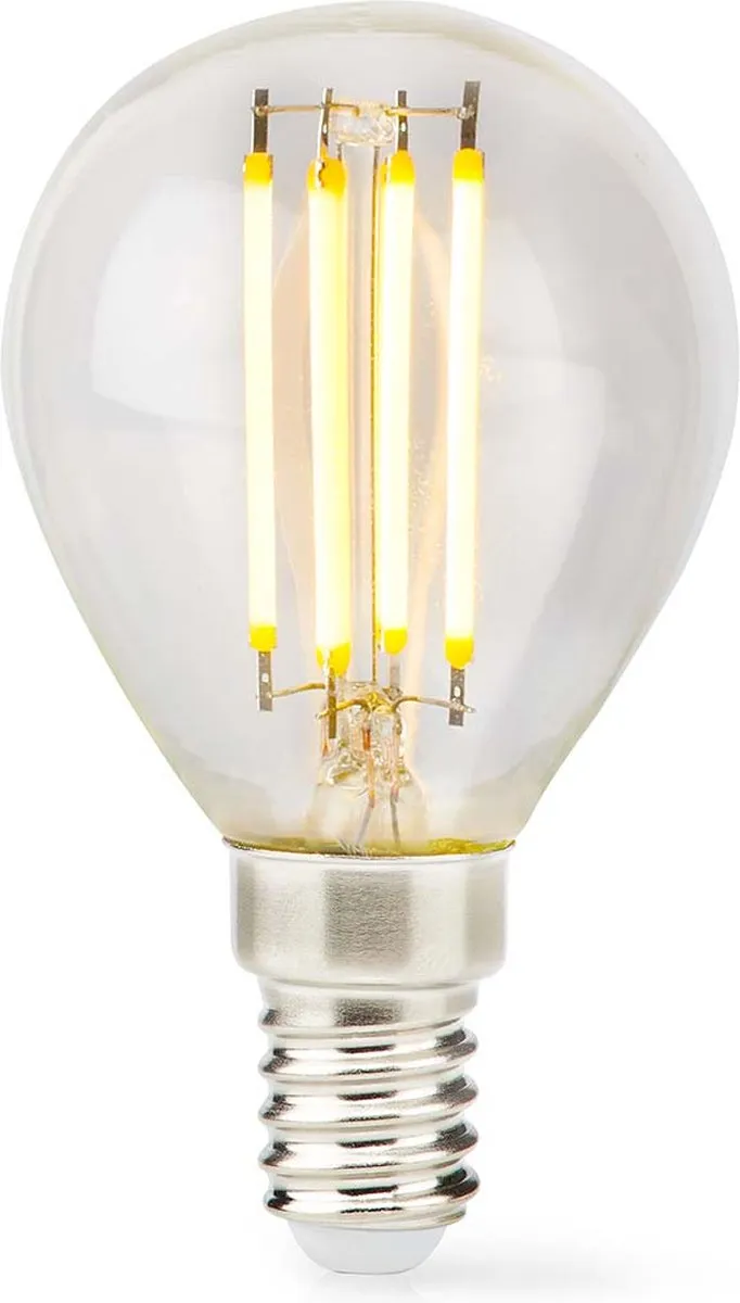 Nedis LED-Filamentlamp E14 G45 4,5W 470lm Warm Wit