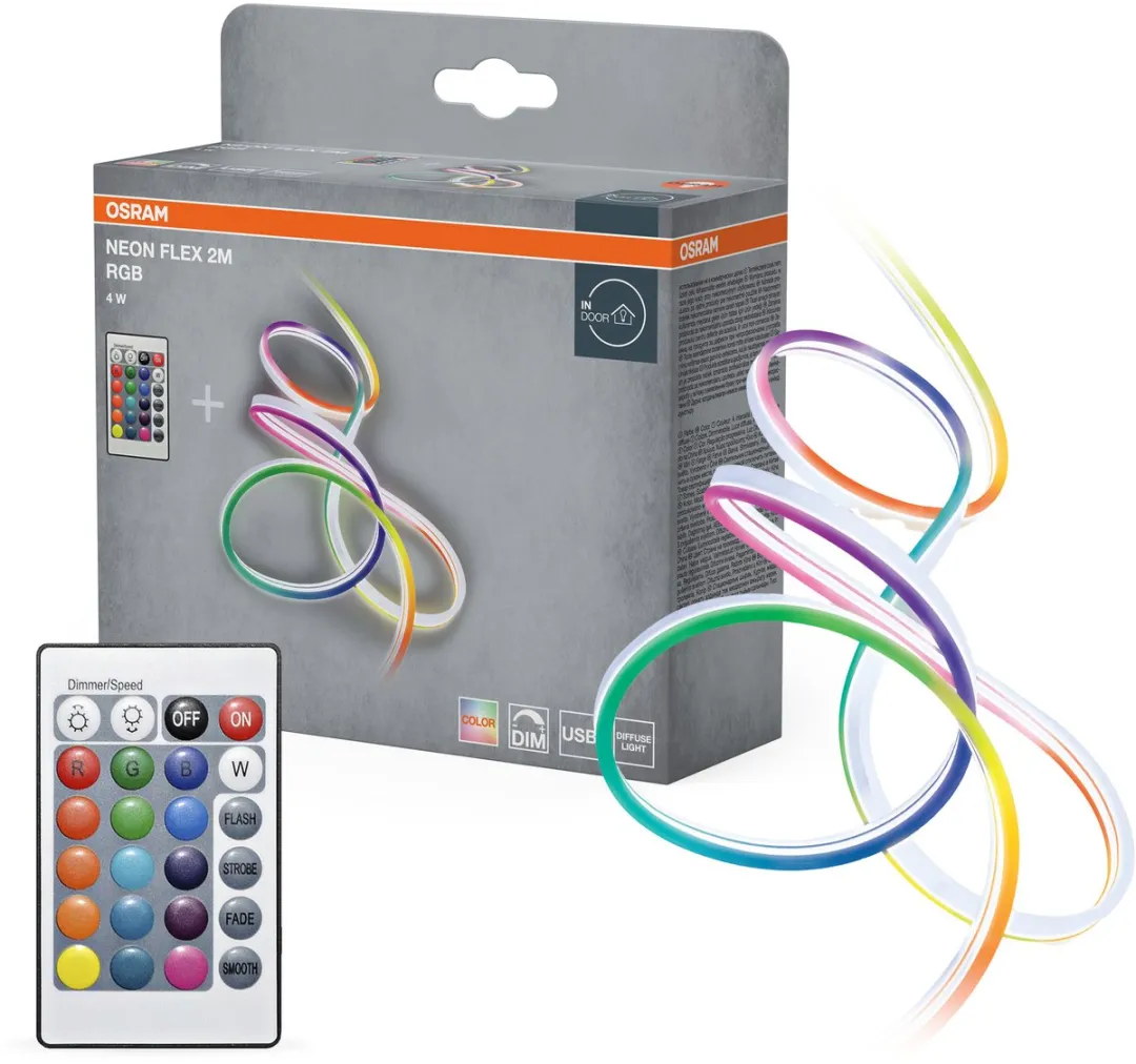 Osram Neon Flex 2M LED Strip RGB USB - Wit