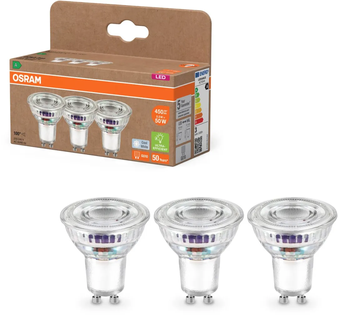 Osram PAR16 LED Reflectorlamp 2,5W 450lm GU10 Koelwit