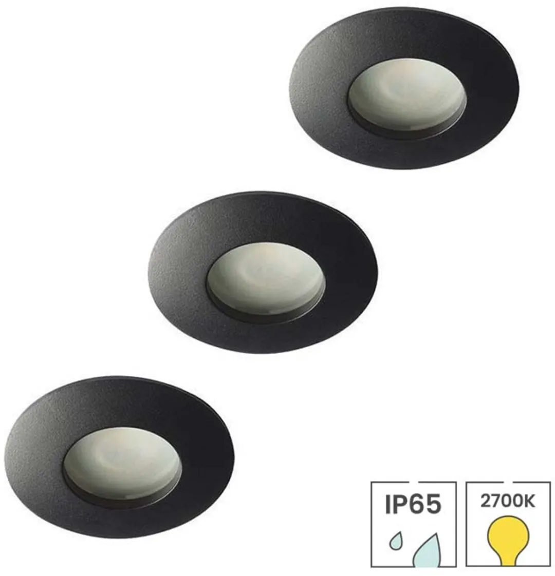 Lybardo Inbouwspots Badkamer 3-pack - Philips GU10 3.5W Warmwit