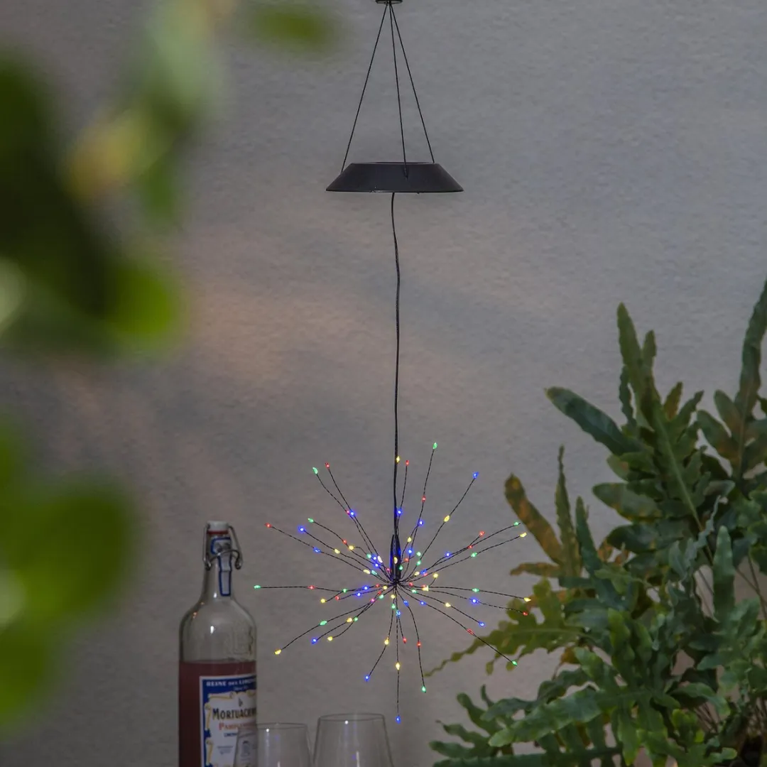 Star Trading Solar Hanglamp Vuurwerk LED RGB 50cm