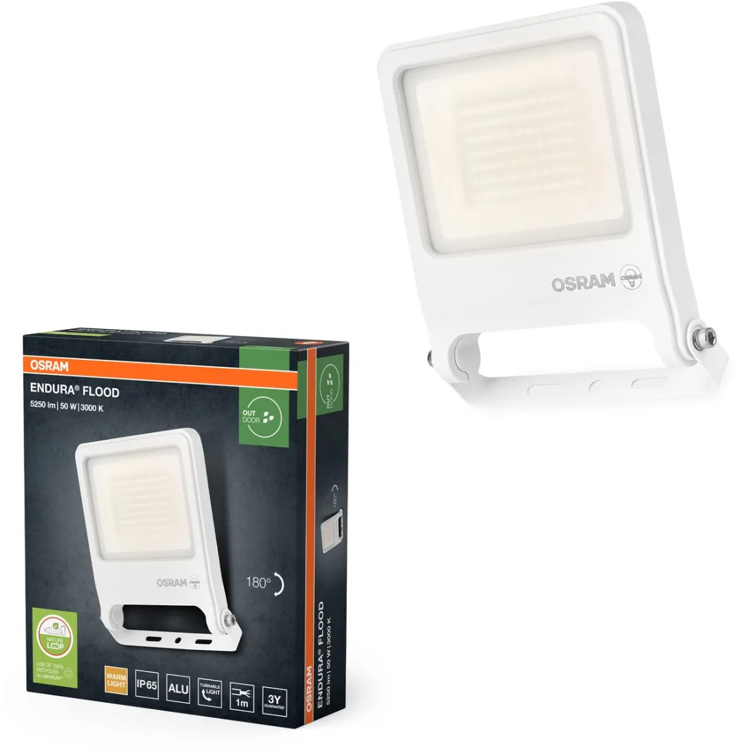 Osram Endura Flood PC 50W LED-schijnwerper 5000lm - Warm wit 3000K