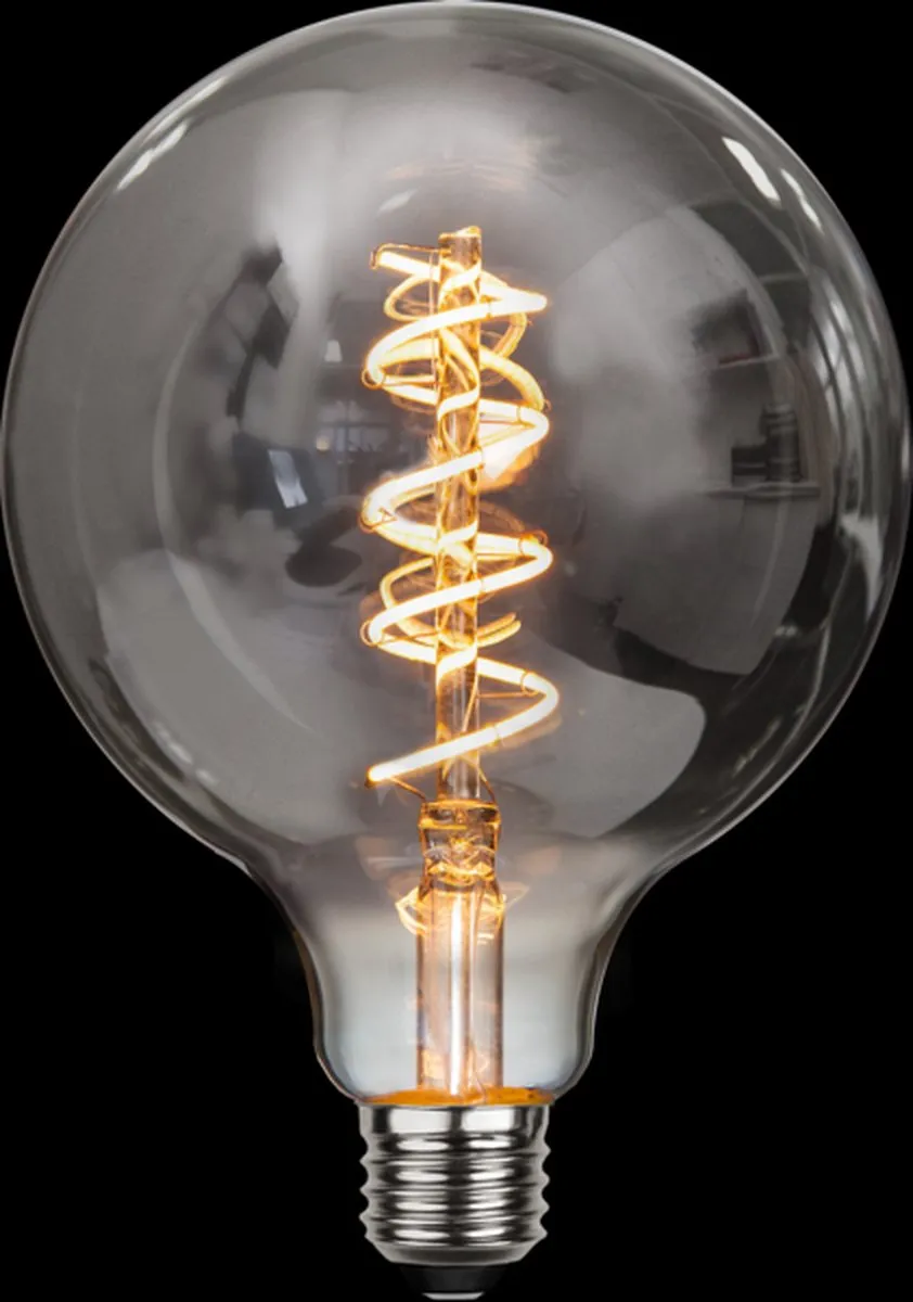 Star Trading G125 Globelamp E27 2W - Rookglas - afbeelding 6 van 6
