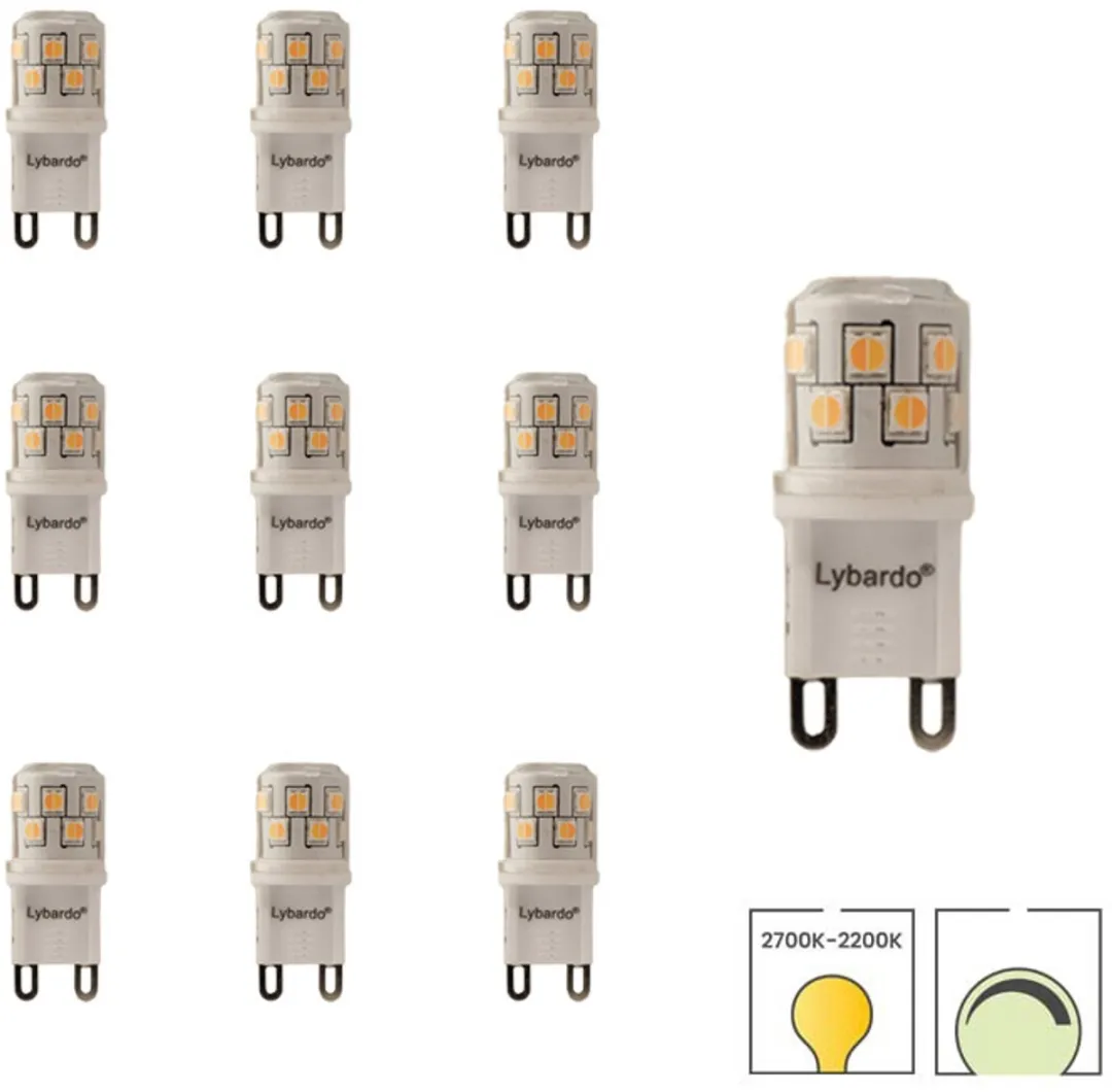 Lybardo G9 LEDlamp 2.5W Dim to Warm 190lm