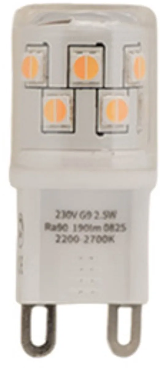 Lybardo G9 LEDlamp 2.5W Dim to Warm 190lm - 10 Stuks