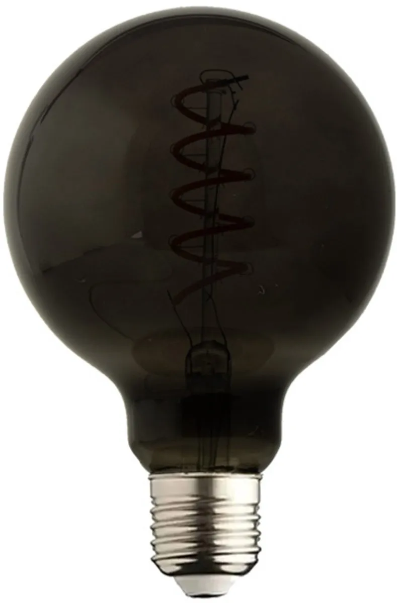 Lybardo DeepBlack E27 LED Globe 95mm - 4W 1800K Rookglas - afbeelding 6 van 6