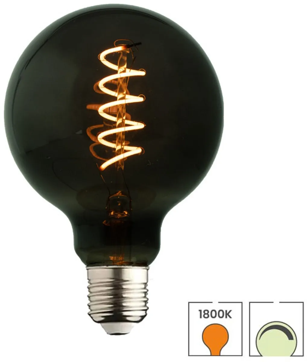 Lybardo DeepBlack E27 LED Globe 95mm