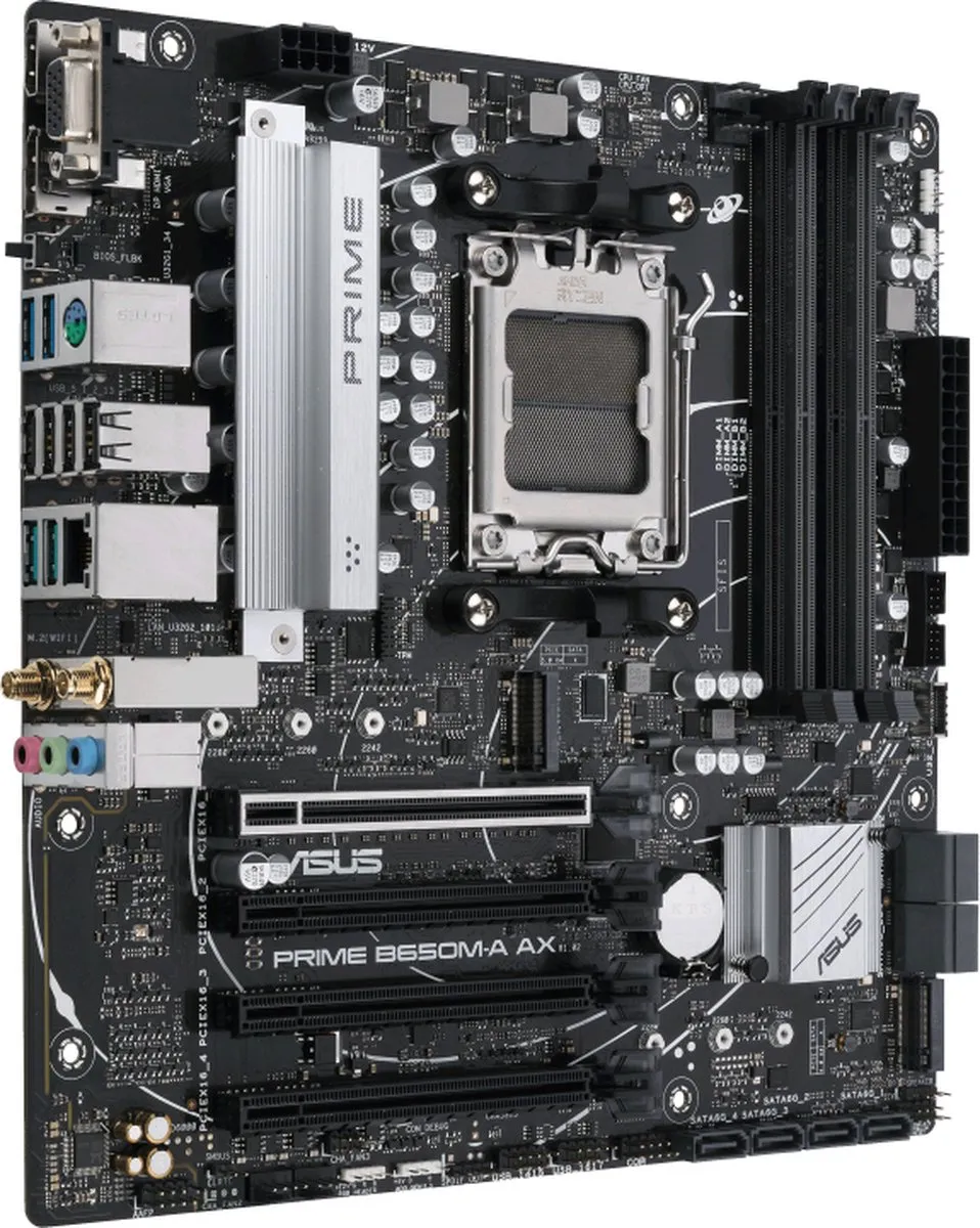 ASUS PRIME B650M-A AX AM5 Micro-ATX Moederbord - 16GB RAM