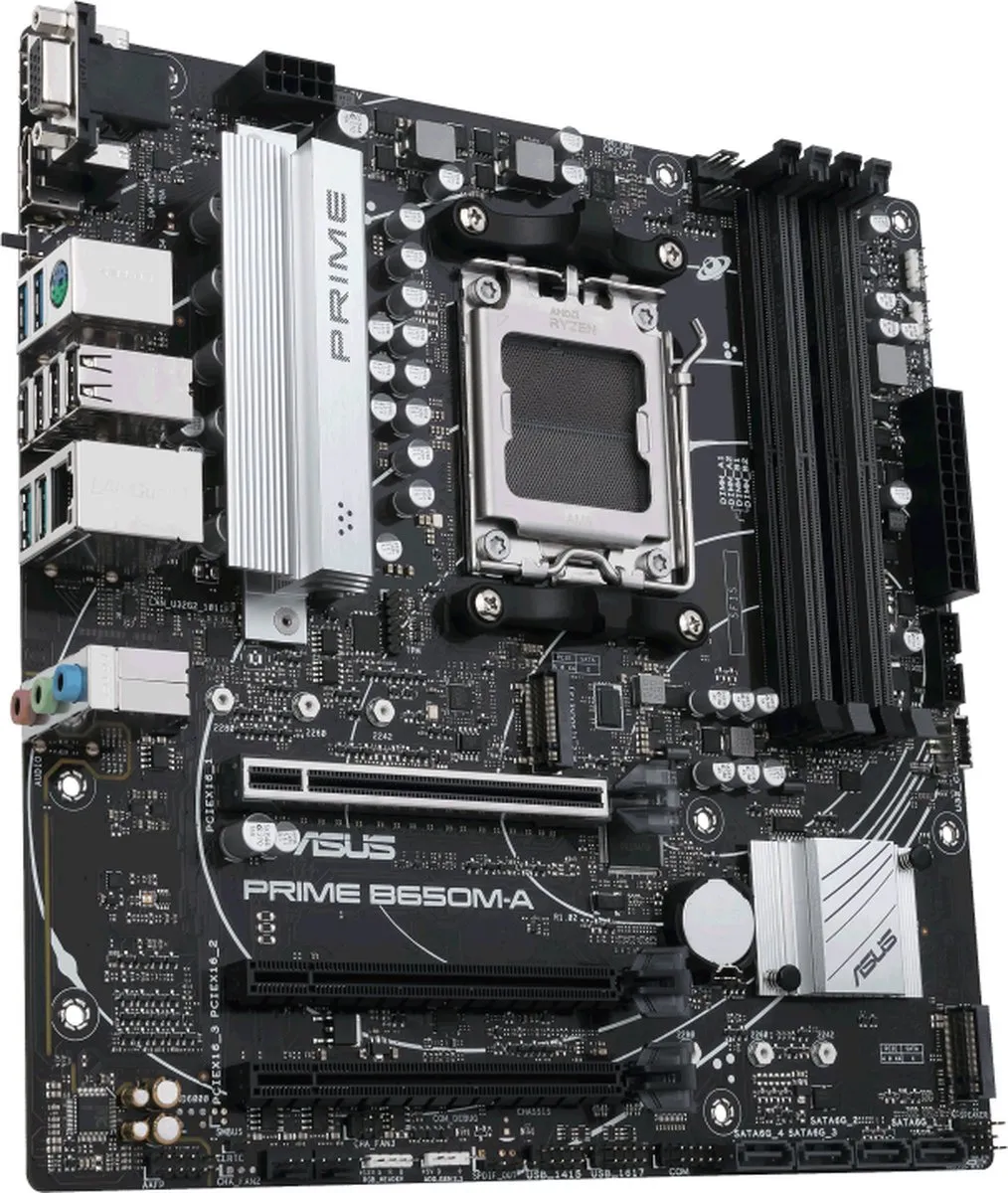 ASUS PRIME B650M-A AX AM5 Micro-ATX Moederbord - 16GB RAM