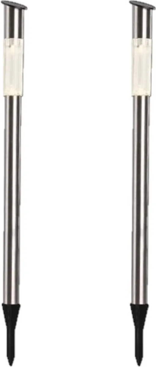 Lumineo Solar Prikspot/Tuinspot 1W - H57cm - Zilver