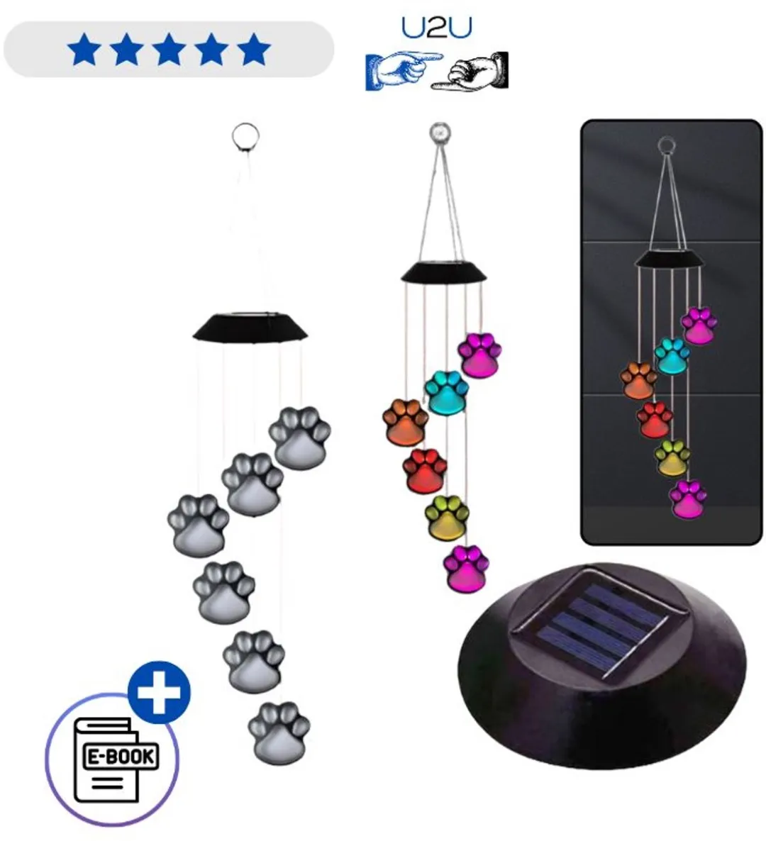 Lean Toys LED Tuinlamp Hondenpoot 70cm