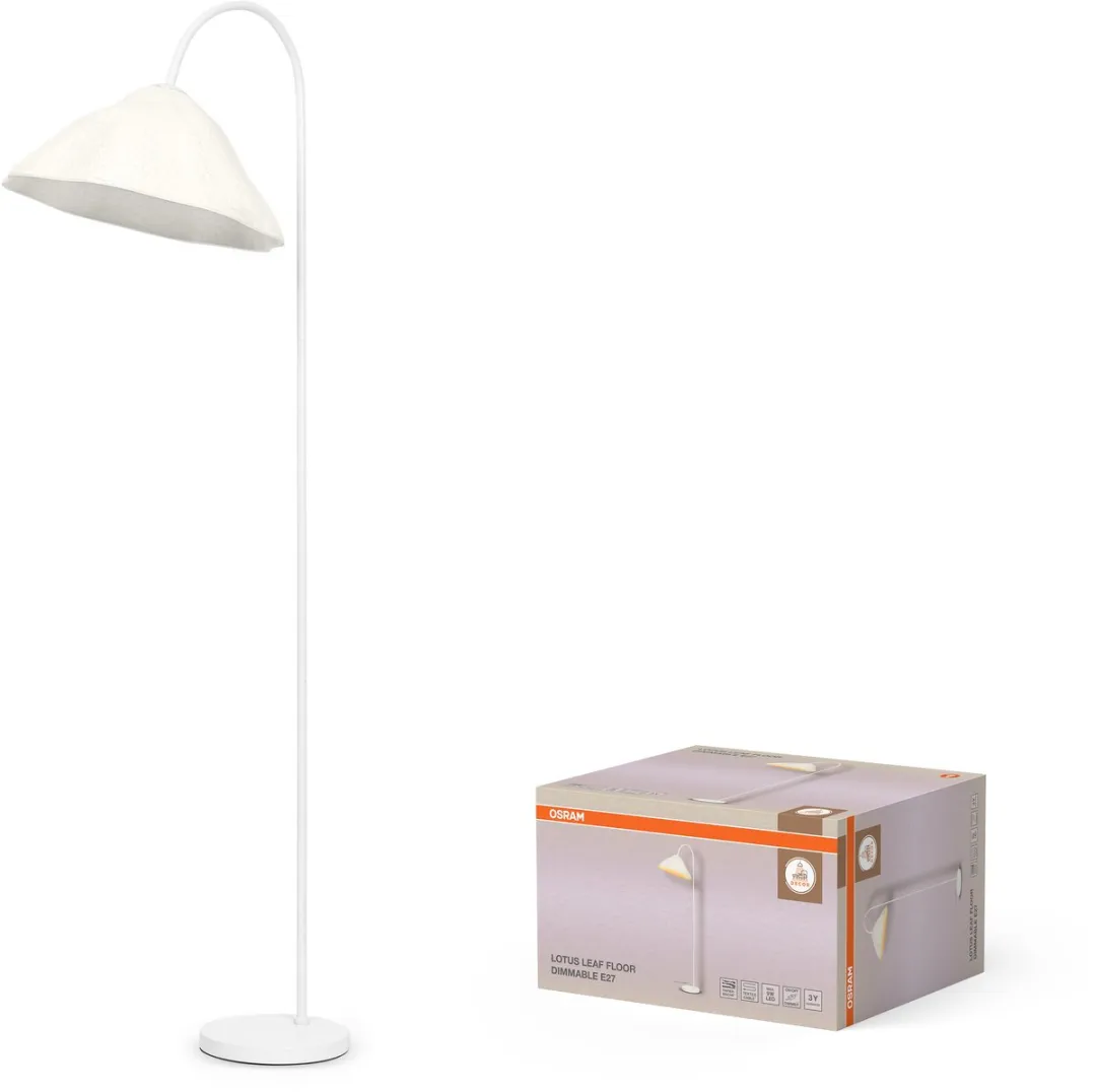 Osram Decor Lotus Leaf Vloerlamp - Wit - E14 - 1530mm