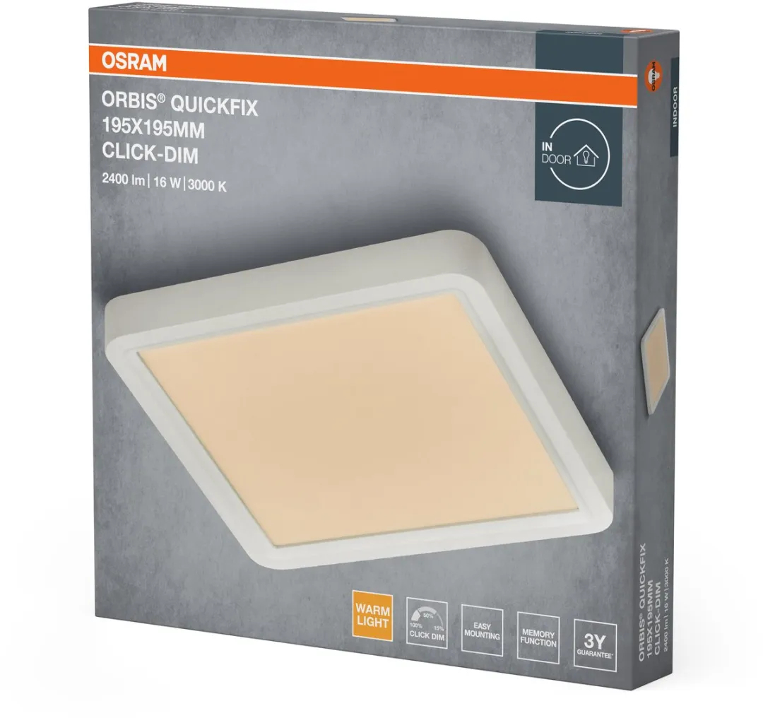 Osram Orbis Quickfix LED Plafondlamp 16W 1200lm - Wit