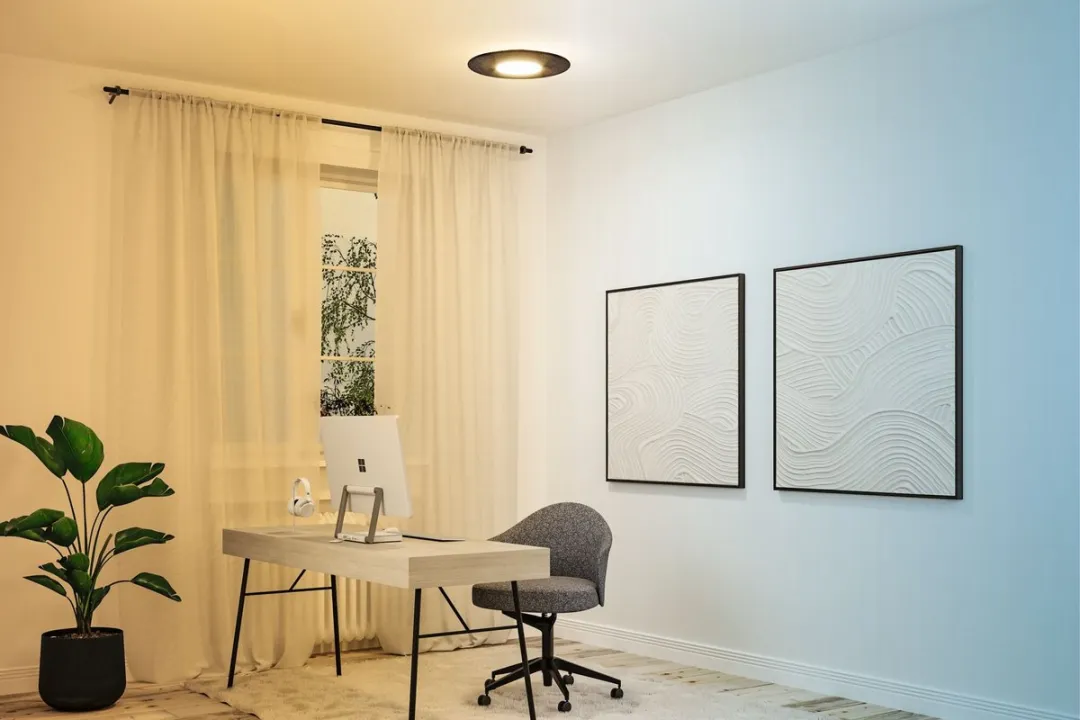 Paulmann Tulga LED Plafondlamp Zigbee 3.0 Tunable White 19W - Antraciet