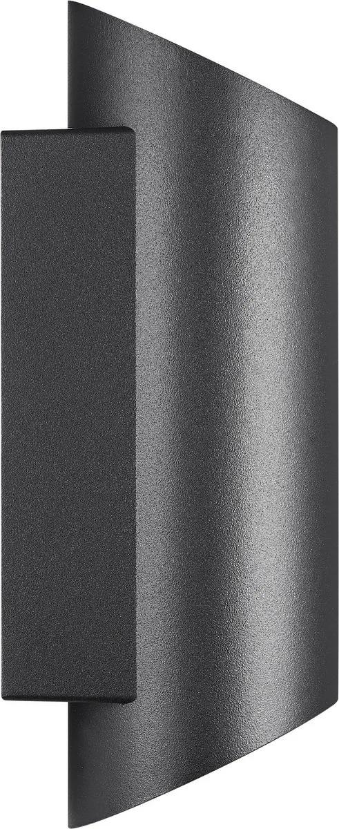 Nordlux Nico Round Wandlamp 22cm - 2xGU10 - Zwart