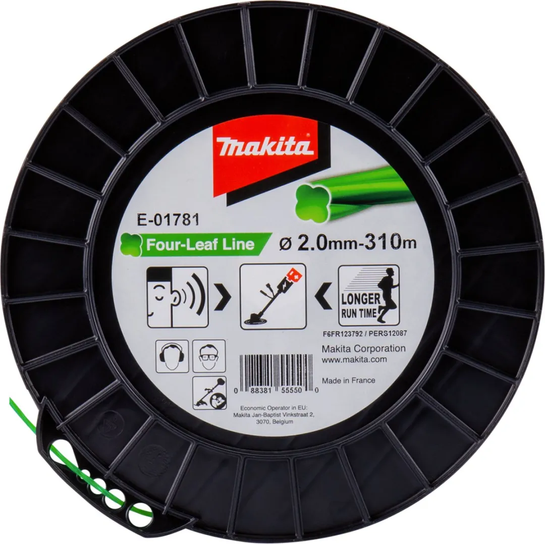 Makita Vierbladig Maaidraad 310m Ø2mm - Groen - afbeelding 6 van 6