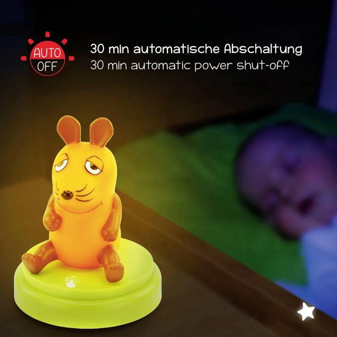 Ansmann Die Maus Kat Nachtlampje LED Oranje - Met sensor