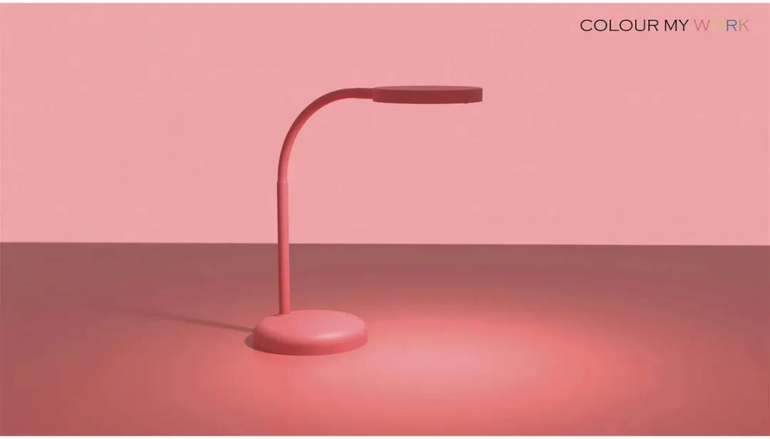 MAUL Bureaulamp MAULjoy LED 3.000 K standvoet pink