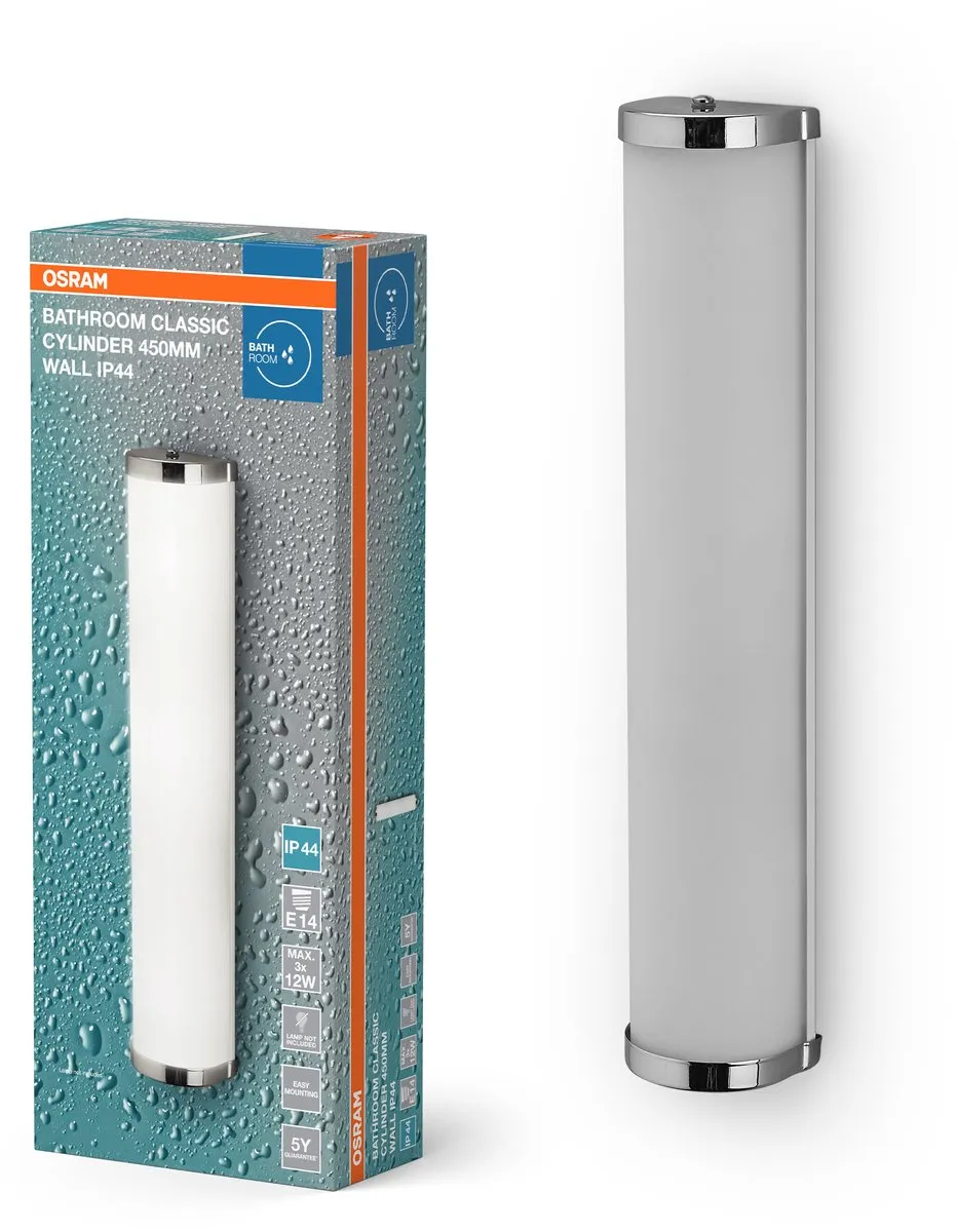 Osram Badkamer Classic Cylinder Wandlamp 455mm - Chroom