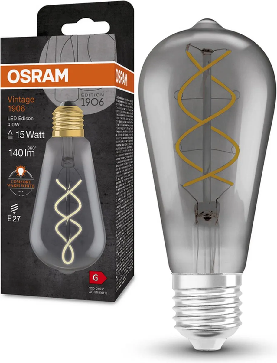 Osram Ledvance Vintage 1906 LED E27 4W 140lm - Zeer Warm Wit