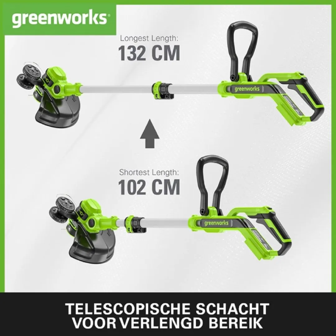 Greenworks 40V Accu Trimmer Kantensnijder 300mm