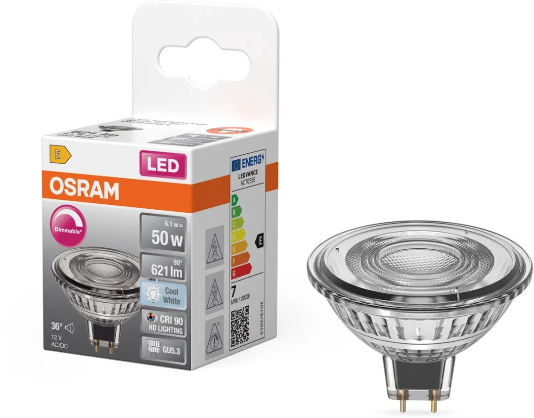 Osram LED Spot Reflector Superstar MR16 6,1W - 36° - 621lm - 4000K