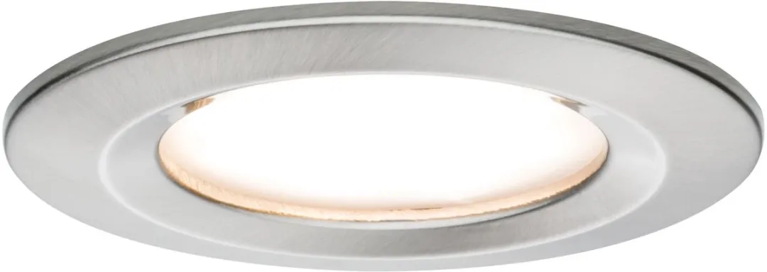 Paulmann Nova Coin Basisset LED-inbouwlamp 3x6W 470lm 2700K - Staal geborsteld