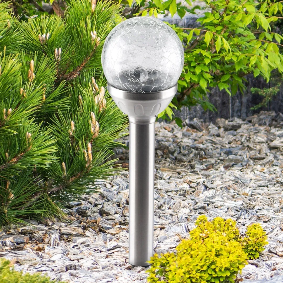 Grundig Solar Tuinlamp Glazen Bol 25cm