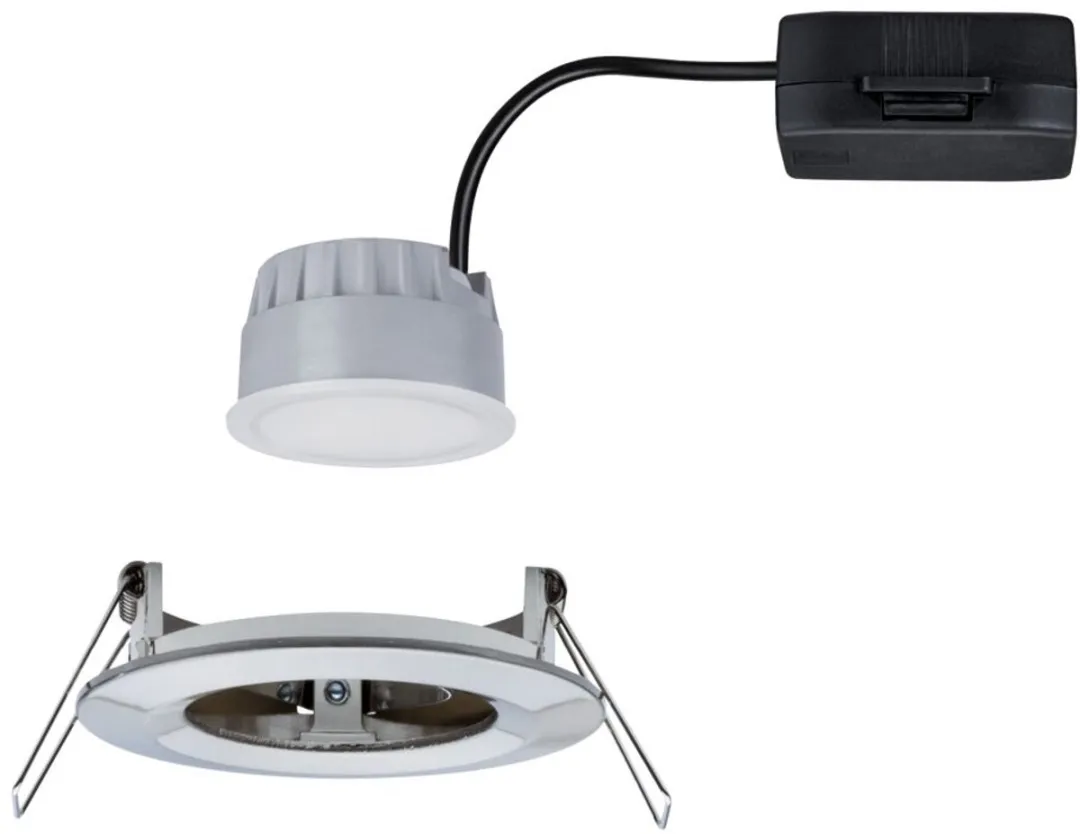 Paulmann LED-inbouwlamp Nova Coin 6W 470lm 2700K - Staal geborsteld