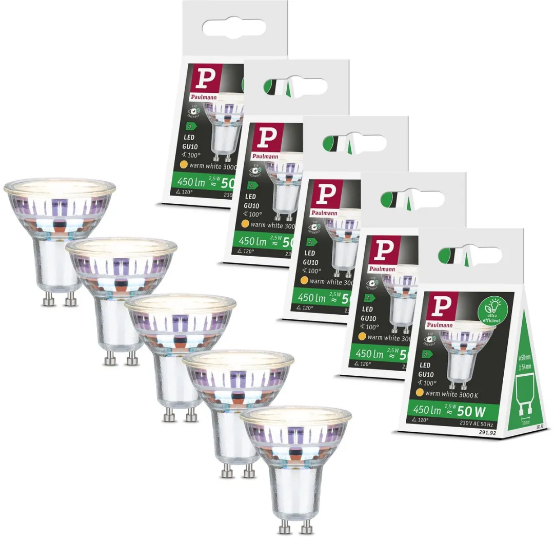 Paulmann Eco-Line LED Reflector Set 5x450lm 20W
