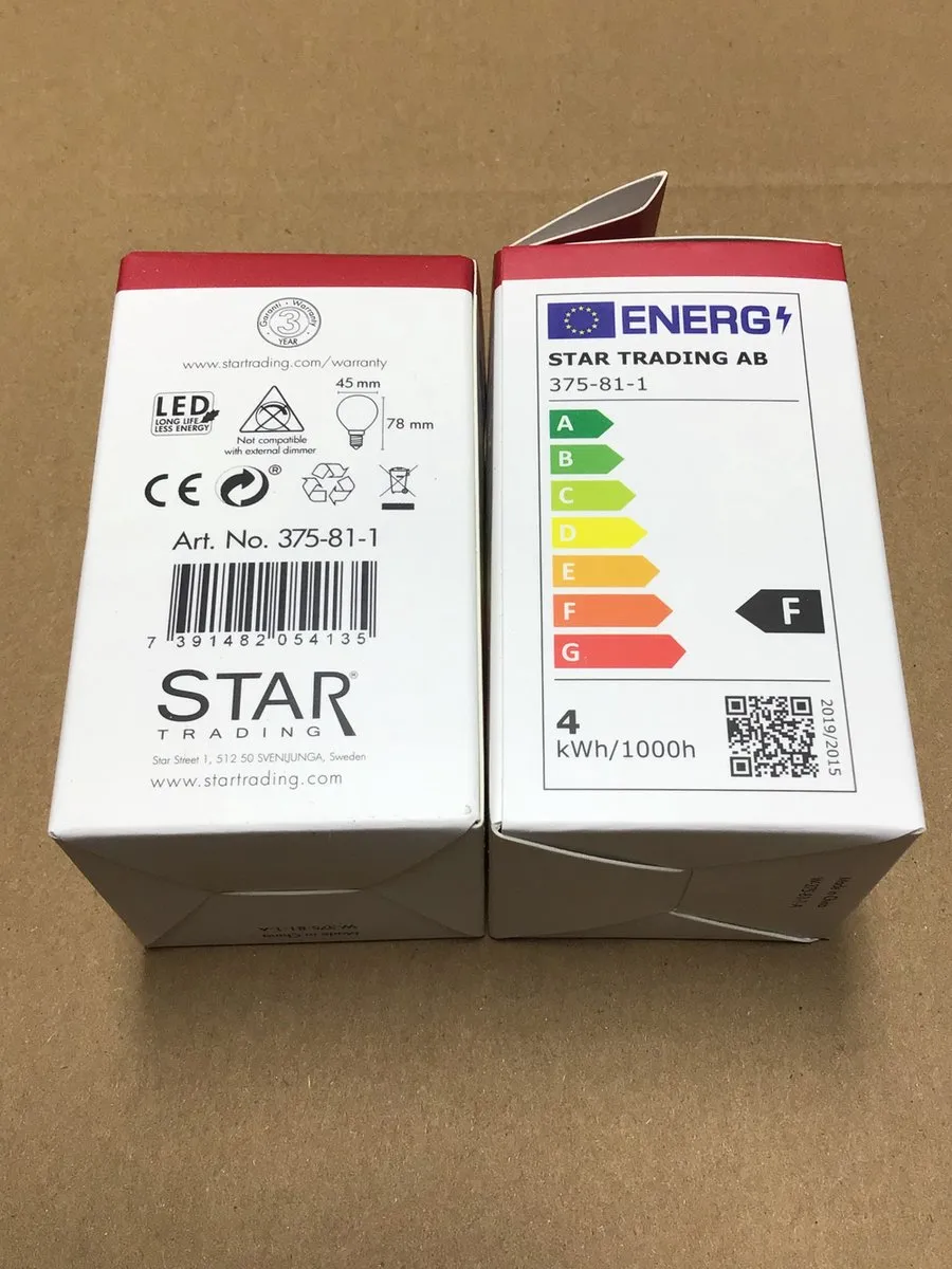 Star Trading Kogellamp E14 4W - Mat Opaal - 2700K
